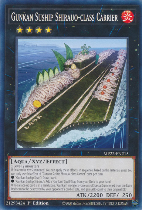 Tin of the Pharaoh's Gods - MP22-EN215 : Gunkan Suship Shirauo-class Carrier (Ultra Rare) - 1st Edition (7772566192375)