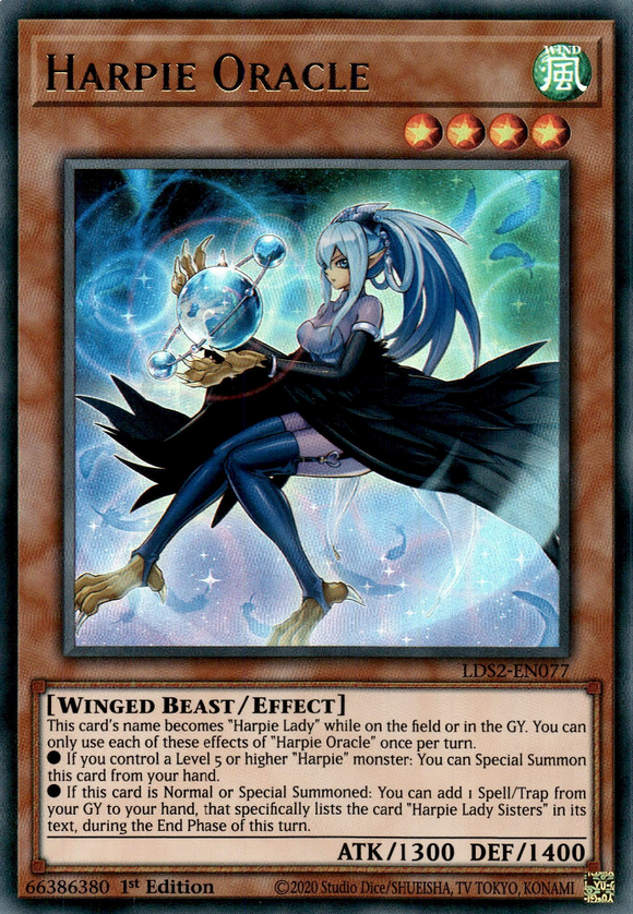 Legendary Duelist, Season 2 - LDS2-EN077 : Harpie Oracle (Gold) (Ultra Rare) (7512217288951)