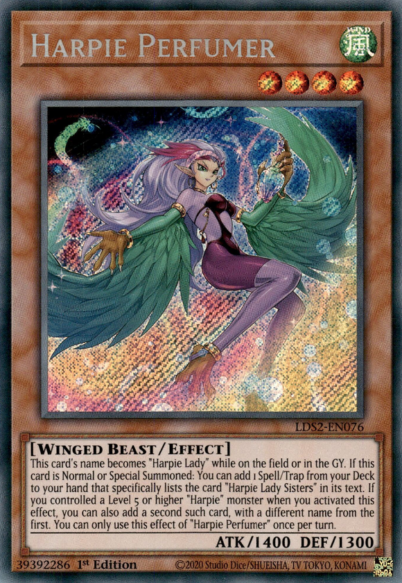 Legendary Duelist, Season 2 - LDS2-EN076 : Harpie Perfumer (Secret Rare) (7512275124471)