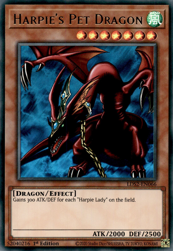 Legendary Duelist, Season 2 - LDS2-EN065 : Harpie's Pet Dragon (Gold) (Ultra Rare) (7512210964727)