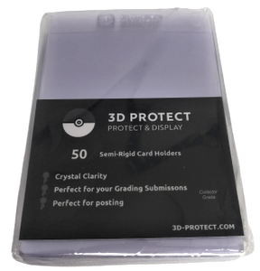 Sleeves - 3D Protect - Semi Rigid Card Savers (Regular) x50 (6039595352230)