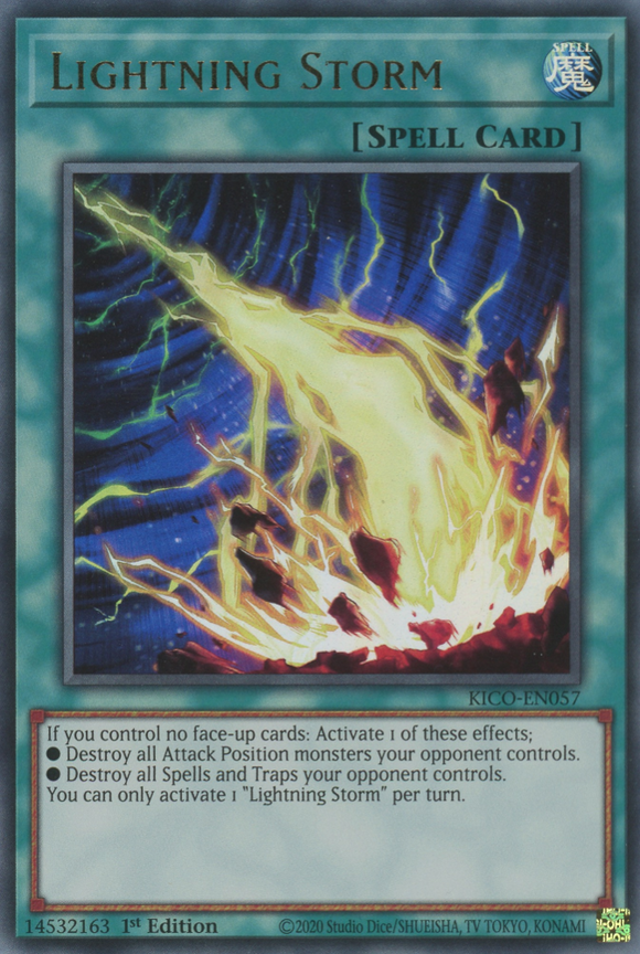 King's Court - KICO-EN057 : Lightning Storm (Ultra Rare) - 1st Edition (7814179750135)