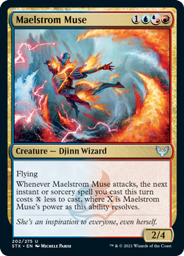 Strixhaven: School Of Mages - 202/275 : Maelstrom Muse (Foil) (6847036424358)