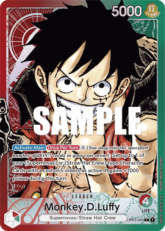 One Piece - Romance Dawn - OP01-003 : Monkey.D.Luffy (Parallel) (7906758033655)
