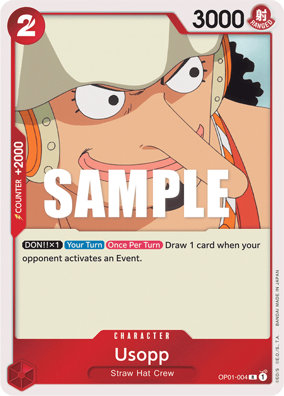 One Piece - Romance Dawn - OP01-004 : Usopp (Foil Rare) (7906787295479)
