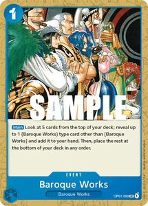 One Piece - Romance Dawn - OP01-090 : Baroque Works (Non Foil) (7906784936183)