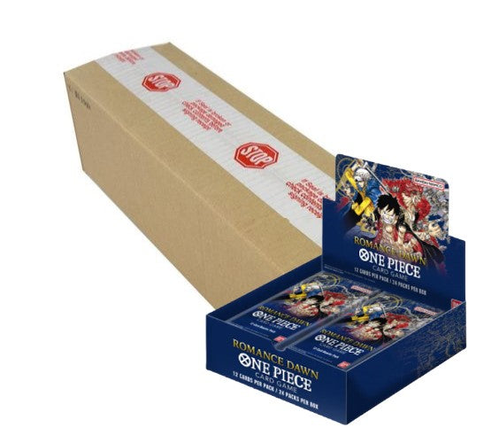 One Piece Card Game - OP01 Romance Dawn - Booster Box Case - (12 Boxes Cosmic Collectables UK One Piece Card Game - OP01 Romance Dawn - Booster Box Case - (12 Boxes Cosmic Collectables UK