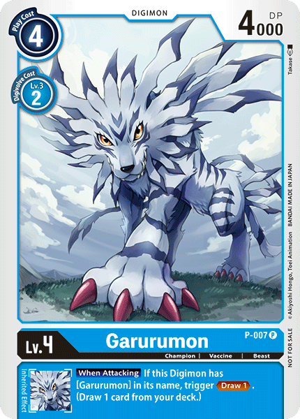 Digimon - Promo - P-007 : Garurumon (Non Foil) (7821959037175)