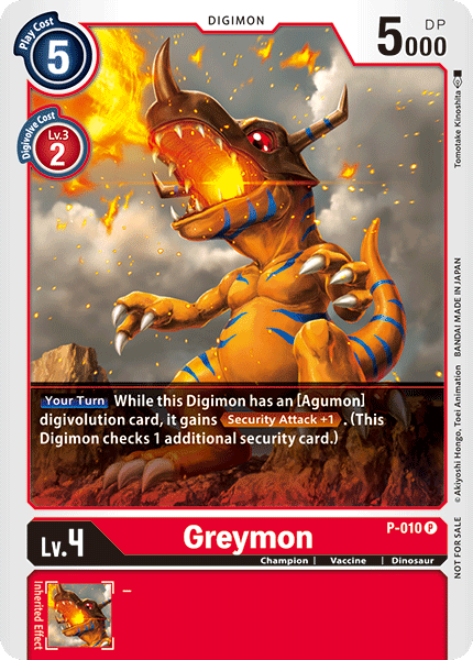 Digimon - Promo - P-010 : Greymon (Foil) (7821970866423)