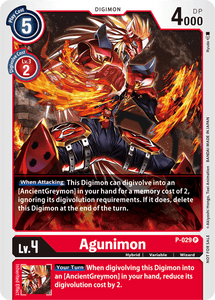 Digimon - Promo - P-029 : Agunimon (Foil) (7821980401911)