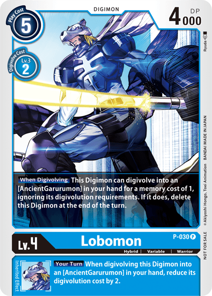 Digimon - Promo - P-030 : Lobomon (Non Foil) (7821982695671)