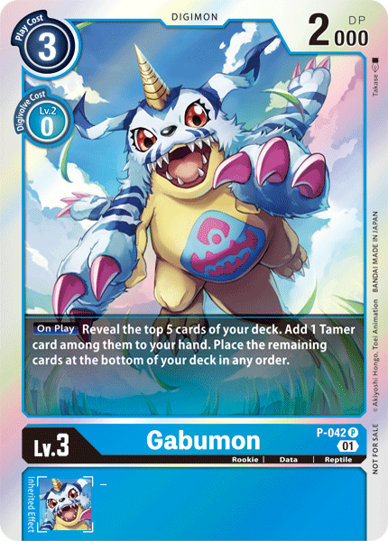 Digimon - Promo - P-042 : Gabumon (Foil) (7821985775863)