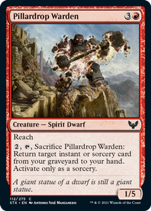 Strixhaven: School Of Mages - 112/275 : Pillardrop Warden (Foil) (6847026790566)