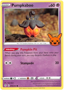 SWORD AND SHIELD, Trick or Trade - 076/203 : Pumpkaboo (Non Holo) (7864585421047)