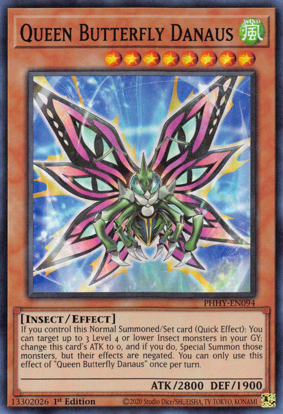 Photon Hypernova - PHHY-EN094 : Queen Butterfly Danaus (Super Rare) - 1st Edition (7890302796023)