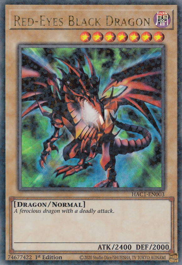 Hidden Arsenal: Chapter 1 - HAC1-EN001 : Red-Eyes Black Dragon (Duel Terminal Ultra Parallel Rare) - 1st Edition (7556614258935)