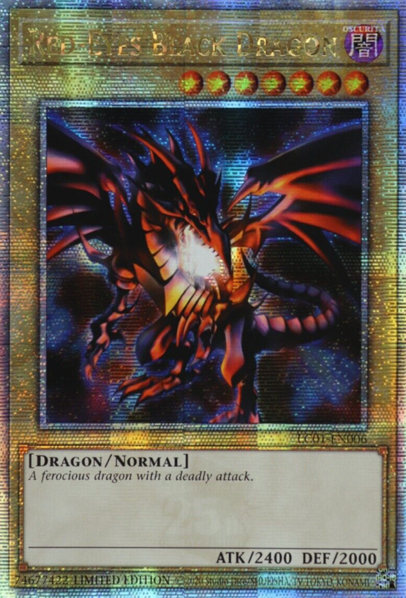 Yu-Gi-Oh! - Legendary Collection: 25th Anniversary Edition - LC01-EN006 : Red-Eyes Black Dragon (Quarter Century Secret Rare) (7917757300983)