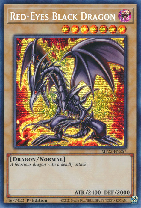 Tin of the Pharaoh's Gods - MP22-EN267 : Red-Eyes Black Dragon (Prismatic Secret Rare) - 1st Edition (7770752188663)