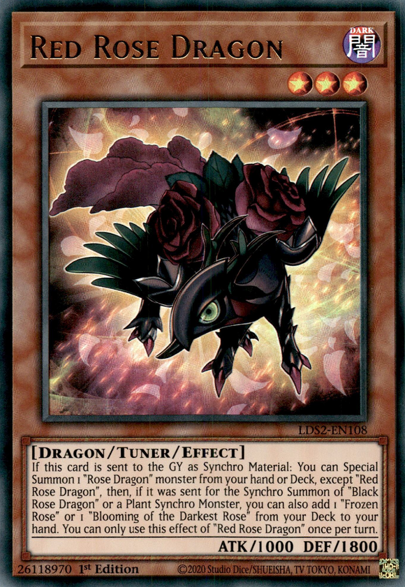 Legendary Duelist, Season 2 - LDS2-EN108 : Red Rose Dragon (Gold) (Ultra Rare) (7512221581559)