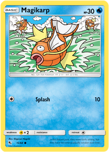 SUN AND MOON, Hidden Fates - 15/68 : Magikarp (Reverse Holo) (5470656659622)