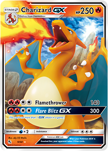 SUN AND MOON, Hidden Fates - 09/68 : Charizard GX (Half Art) (7724743655671)