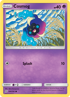 SUN AND MOON, Unified Minds - 100/236 : Cosmog (Reverse Holo) (5467773075622)