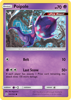SUN AND MOON, Unified Minds - 102/236 : Poipole (Reverse Holo) (7495004127479)