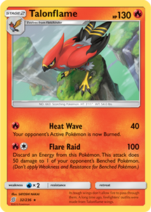 SUN AND MOON, Unified Minds - 032/236 : Talonflame (Reverse Holo) (5467741880486)