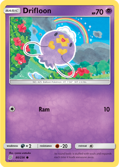 SUN AND MOON, Unified Minds - 080/236 : Drifloon (Reverse Holo) (5467763376294)