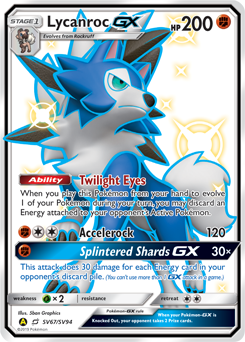 SUN AND MOON, Hidden Fates - SV67/SV94 : Lycanroc GX (Shiny Vault) (5873841701030)