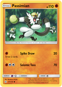 SUN AND MOON, Cosmic Eclipse - 125/236 : Passimian (Reverse Holo) (5473373159590)