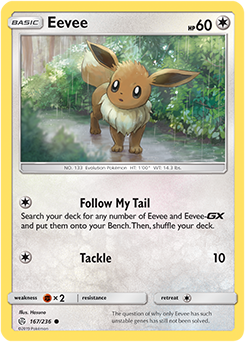 SUN AND MOON, Cosmic Eclipse -167/236 : Eevee (Reverse Holo) (7744041255159)
