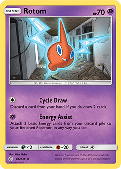 SUN AND MOON, Cosmic Eclipse - 086/236 : Rotom (Reverse Holo) (7744036831479)