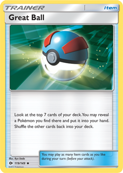 SUN AND MOON, Base - 119/149 : Great Ball (Reverse Holo) (6593512439974)