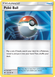 SUN AND MOON, Base - 125/149 : Poke Ball (Reverse Holo) (6593516044454)