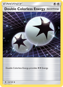 SUN AND MOON, Base - 136/149 : Double Colorless Energy (Reverse Holo) (5473258209446)