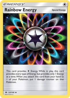 SUN AND MOON, Base - 137/149 : Rainbow Energy (Reverse Holo) (7743452283127)