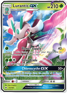 SUN AND MOON, Base - 015/149 : Lurantis GX (Half Art) (6593523122342)