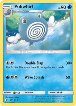 SUN AND MOON, Base - 031/149 : Poliwhirl (Reverse Holo) (6593482784934)