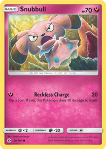 SUN AND MOON, Base - 090/149 : Snubbull (Reverse Holo) (6593498939558)