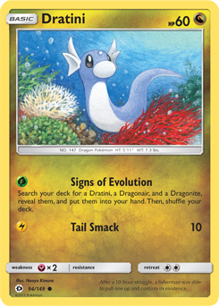 SUN AND MOON, Base - 094/149 : Dratini (Reverse Holo) (6593496711334)