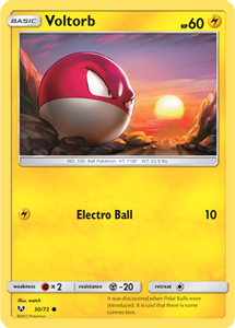 SUN AND MOON, Shining Legends - 30/73 : Voltorb (Reverse Holo) (7741823254775)