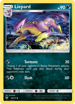 SUN AND MOON, Shining Legends - 49/73 : Liepard (Reverse Holo) (7741830332663)