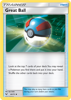 SUN AND MOON, Shining Legends - 60/73 : Great Ball (Reverse Holo) (7741833838839)