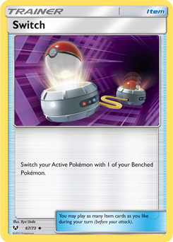 SUN AND MOON, Shining Legends - 67/73 : Switch (Reverse Holo) (6583614668966)