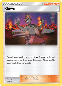 SUN AND MOON, Burning Shadows - 116/147 : Kiawe (Reverse Holo) (6658200764582)