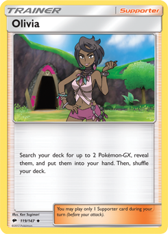 SUN AND MOON, Burning Shadows - 119/147 : Olivia (Reverse Holo) (6658205647014)