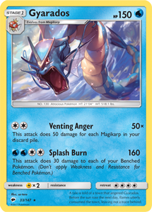 SUN AND MOON, Burning Shadows - 033/147 : Gyarados (Holo) (6659273687206)