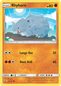 SUN AND MOON, Burning Shadows - 065/147 : Rhyhorn (Reverse Holo) (6659252748454)