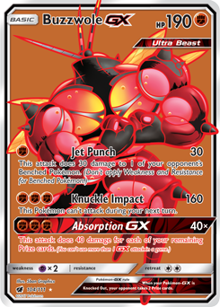 SUN AND MOON, Crimson Invasion - 090/111 : Buzzwole GX (Full Art) (6963241648294)